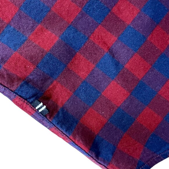 Nautica Mens Short Sleeve Button Up Shirt Gingham Size M Classic Fit - Picture 10 of 10